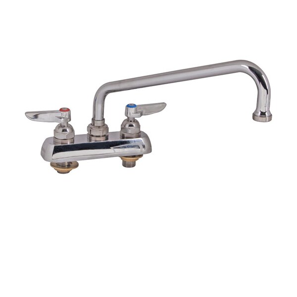 T&S Brass Faucet, 4"Deck , 10"Spt, Leadfree B1112 - main